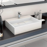 144063 Wash Basin 50x38x13 cm Mineral Cast/Marble Cast White