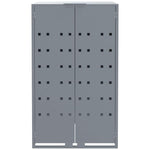 Wheelie Bin Storage for 2 Bins Grey 138x79x117 cm Steel 3279987
