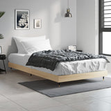 Bed Frame without Mattress Sonoma Oak 100x200 cm Engineered Wood 832160