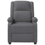 Massage Chair Grey Faux Leather 340165