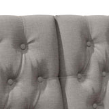 Upholstered Headboard Taupe 140 cm Solid Pine Wood 879342