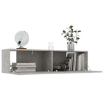 TV Cabinet Concrete Grey 120x30x30 cm Engineered Wood 801494