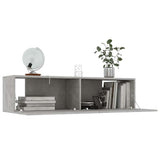 TV Cabinet Concrete Grey 120x30x30 cm Engineered Wood 801494