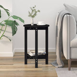 Coffee Table Black 40x60 cm Solid Wood Pine 822361