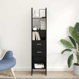 Book Cabinet Black oak 40 x 35 x 180 cm Engineered wood 875441