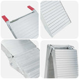 Motorcycle Ramp 680 kg 2 pcs Silver 205 x 28 x 5 cm Aluminium 42021089