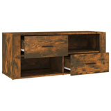 TV Cabinet Smoked Oak 100x35x40 cm Engineered Wood 823104