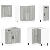 11 Piece Kitchen Cabinet Set Lucca Grey Sonoma Engineered Wood 3314927