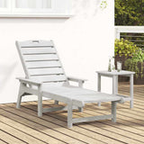 Sun Lounger White 73.5 x 92 x 90cm HDPE 42006637