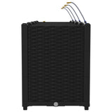 Garden Planter 4 pcs Black Steel 42002857