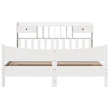 Bed Frame without Mattress White 180x200 cm Super King Solid Wood Pine 3323369