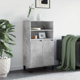 Highboard Concrete Grey 60x36x110 cm Engineered Wood 831496