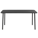 Dining Set Dark grey Steel with e-coated and powder-coated finish 3074475