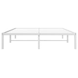 Metal Bed Frame without Mattress White 140x200cm 373674