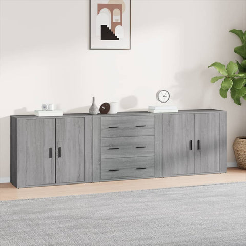 Sideboards 3 pcs Grey Sonoma Engineered Wood 3185405
