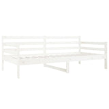 Day Bed without Mattress White 90x190cm Solid Wood Pine 814640