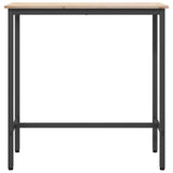 Table Natural 100 x 40 x 101 cm Engineered Wood and Steel 873782