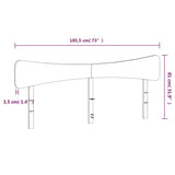 Headboard Wax Brown 180 cm Solid Wood Pine 844768