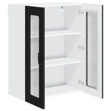 Wall Glass Cabinet LUCCA Black 60 x 31 x 80 cm Engineered Wood 885086
