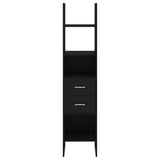803417 Book Cabinet Black 40x35x180 cm Engineered Wood