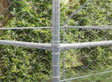 Dog Kennel 2 pcs Silver 4 x 2 x 2 m Galvanised steel 3368333