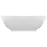 146921 Luxury Basin Oval-shaped Matt White 40x33 cm Ceramic