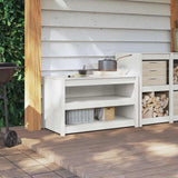 Kitchen Cabinet MEPPEL White 106 x 55 x 64 cm Solid Pine Wood 868154