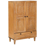Highboard Light brown 60 x 33 x 100 cm Solid mango wood 4018110