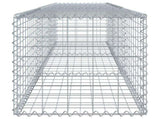 Gabion Basket with Cover 300x50x50 cm Galvanised Iron 3295134