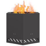 Smokeless Fire Pit Black 58 x 58 x 51 cm Steel 858980