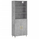 Highboard Concrete Grey 69.5x34x180 cm Engineered Wood 3189233