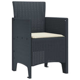 Garden Chair 4 pcs Anthracite 53 x 49 x 85 cm Polypropylene 847472