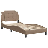 Bed Frame without Mattress "Zadar" Cappuccino 90x200 cm Faux Leather 3208160