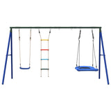 Outdoor Swing Set with Swing, Ladder, Nest Swing 3283618