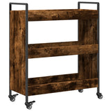 Kitchen Trolley Smoked Oak 70x30x82 cm Engineered Wood 842318