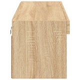 TV Cabinet with LED Lights Sonoma Oak 100x30x30 cm 837159