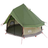 Tipi Tent with Roof Green 250 x 250 cm Polyester and Steel 42028719