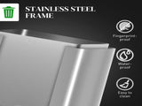 3 x 15L Pedal Bin, Steel Triple Kitchen Bin with Soft Close Lid, Removable Inner Buckets, T3398P344138