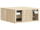 Wall-Mounted Bedside Cabinet 2 pcs Sonoma Oak 33 x 34.5 x 20 cm 898090