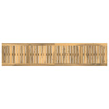 Garden Bench 161 x 35 x 45 cm Solid Acacia Wood White and Black 901750