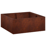 Retaining Wall 4 pcs 100 x 100 x 40 cm Weathering Steel Rusty 3449211