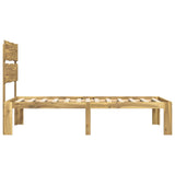 Single Bed Frame with Headboard ROSTOCK White 90 x 190 cm 903484