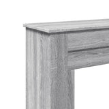 Fireplace Surround Grey Sonoma 90x30x90 cm Engineered Wood 854594