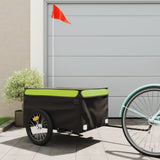 Bike Trailer Black and Green 45 kg Iron 94088