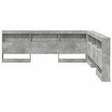 Storage Headboard Concrete grey 180 cm Engineered wood 3335512