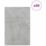 Decor Panels 50 pcs Concrete Grey 40 x 60 x 0.27 cm 885606