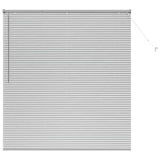 Venetian Blinds Height Adjustable Silver 175 x 155 cm Aluminium 42005933