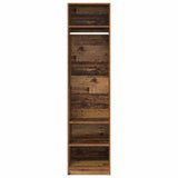 Wardrobe with Shelf Old Wood 50 x 50 x 200 cm Engineered Wood 875009