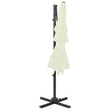 Garden Parasol Sand Polyester 4-Tier Foldable Garden Parasol 313820