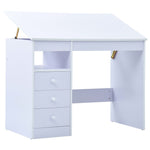 ZNTS Children Drawing Study Desk Tiltable White 287448